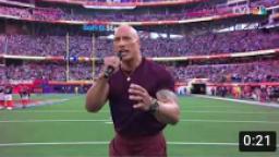 The Rock Sings FACE OFF at the Super Bowl