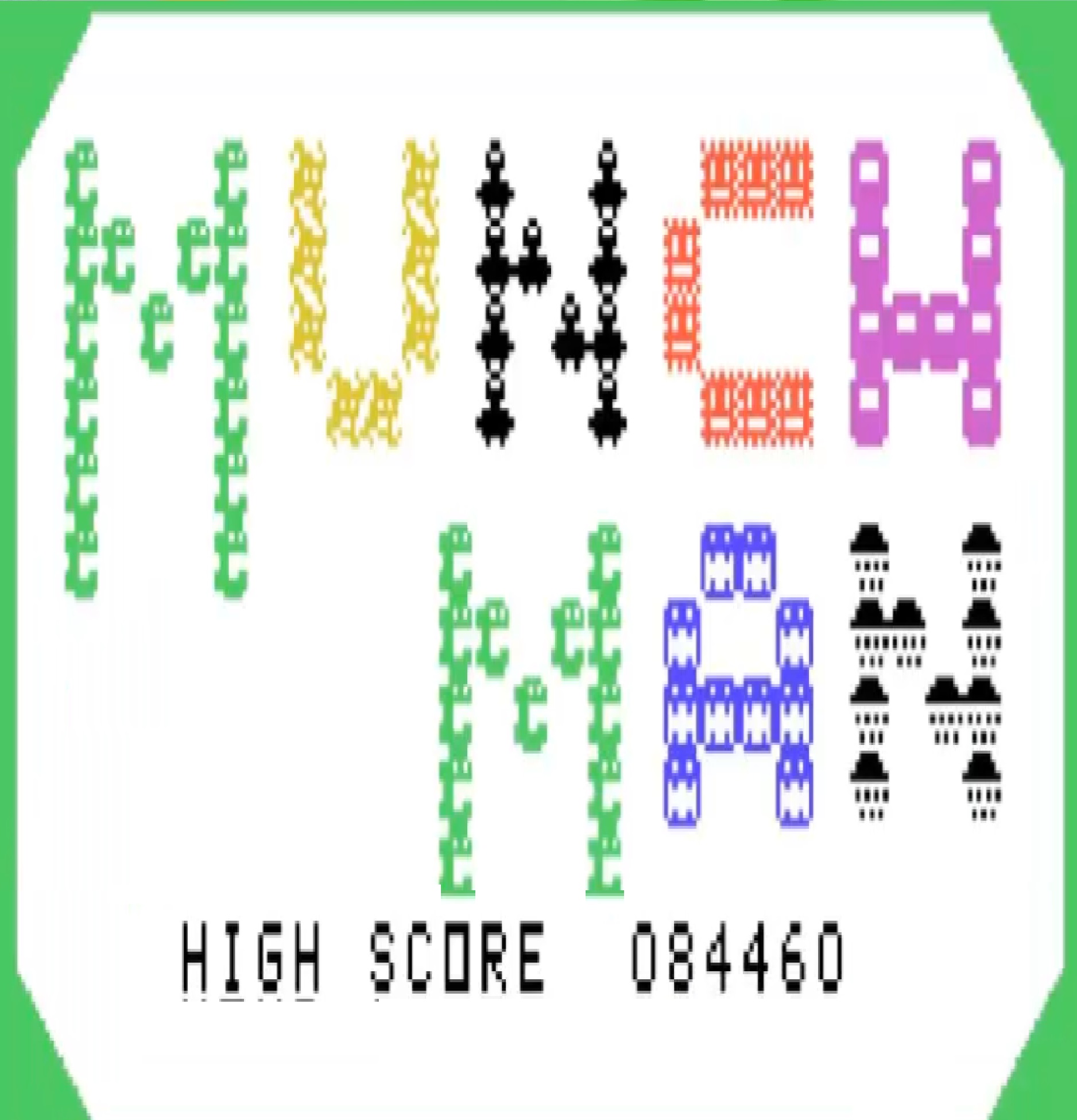Munch Man (TI-99) High Score 84460 (Pac-Man Inspired Game)