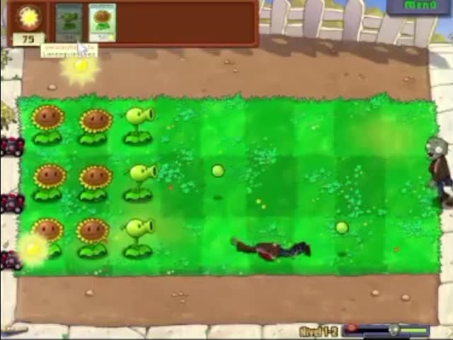 Plantas contra zombies - nivel 1-2