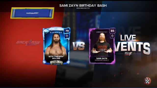 wwe 2k23 my faction Live Events  SAMI ZAYN   Birthday Bash