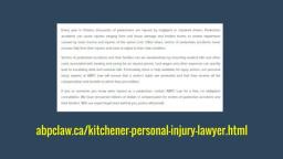 Personal Injury Lawyer Kitchener ON - ABPC Personal Injury Lawyer (519) 804-2429