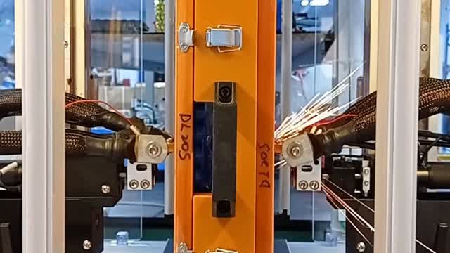 Automated welding for lithium battery pack.