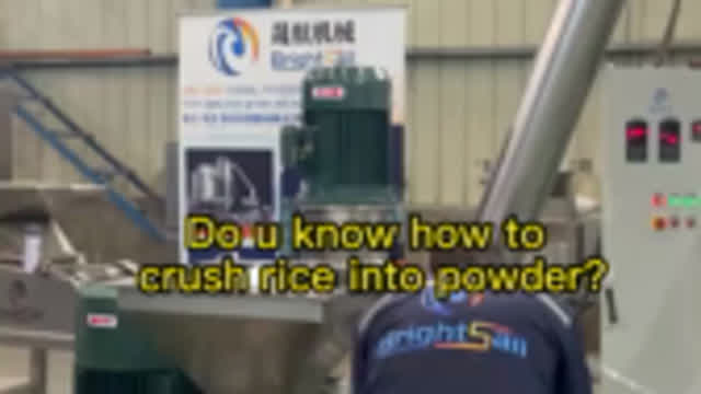 Do u know how to  crush rice into powder by rice grinding machine?