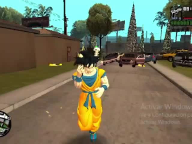 Goku conquista la ciudad (GTA SA Loquendo)