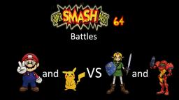 Super Smash Bros 64 Battles #138: Mario and Pikachu vs Link and Samus