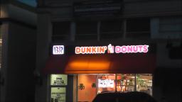 DUNKIN DONUTS AT NIGHT