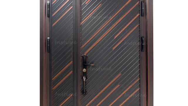 Instime Luxury Design Double Sides Cast Aluminum Security Metal Front Entry Door