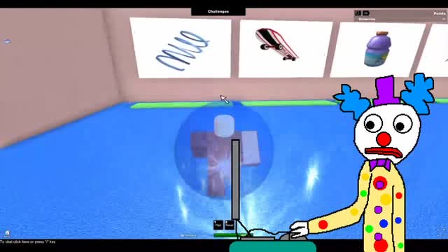 Pop the clown goes skating in Roblox and dies Pop the clown goes skating in Roblox and dies