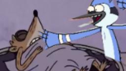 Mordecai Punches Rigby!