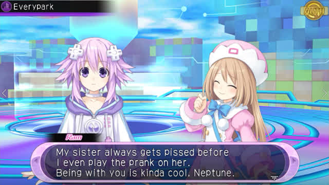 Hyperdimension Neptunia U Action Unleashed - Ch.3 Quest Cutscene - Cheery Pair Only