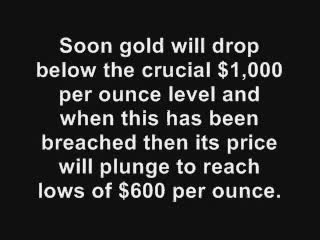 THE PRICE OF GOLD IS CRASHING