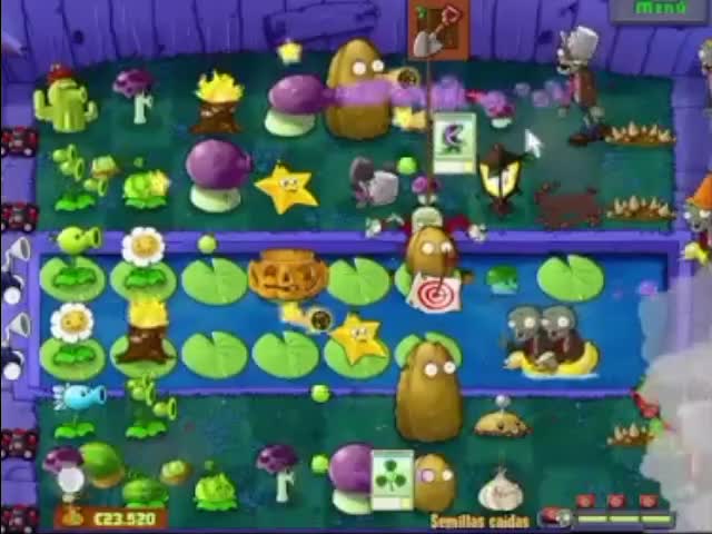 Plantas contra zombies - semillas caidas