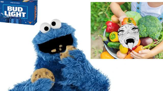 VLP: Cookie Monster gets vegetables drunk and fucks them