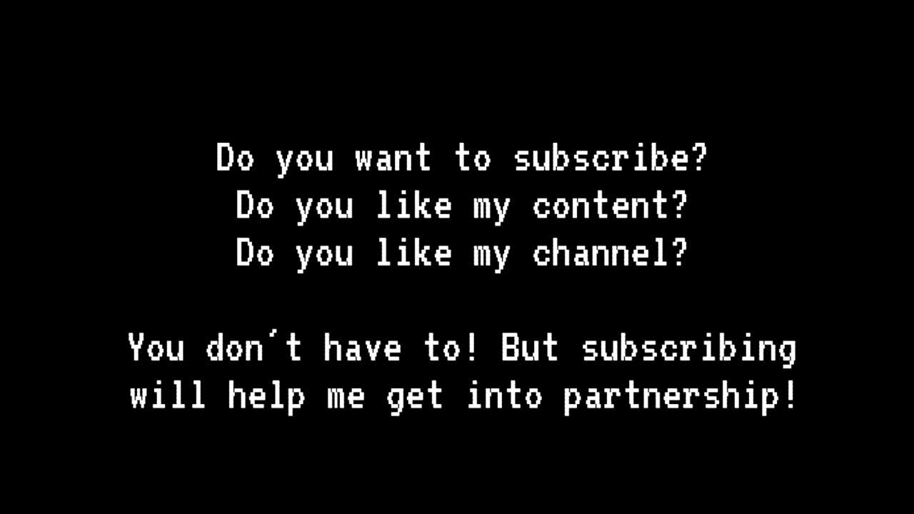 Wanna subscribe? If you want to, please subscribe.