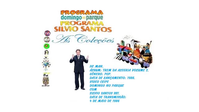 PROGRAMA DOMINGO NO PARQUE COM SILVIO SANTOS _ TREM DA ALEGRIA HE MAN E JOGO DO OQUE É OQUE É