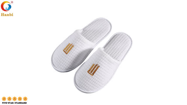 Hotel Slippers with Pure Cotton Jacquard for Manufacturer Wholesale