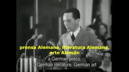 Goebbels habla de la Expulsión Judía de la Cultura Alemana