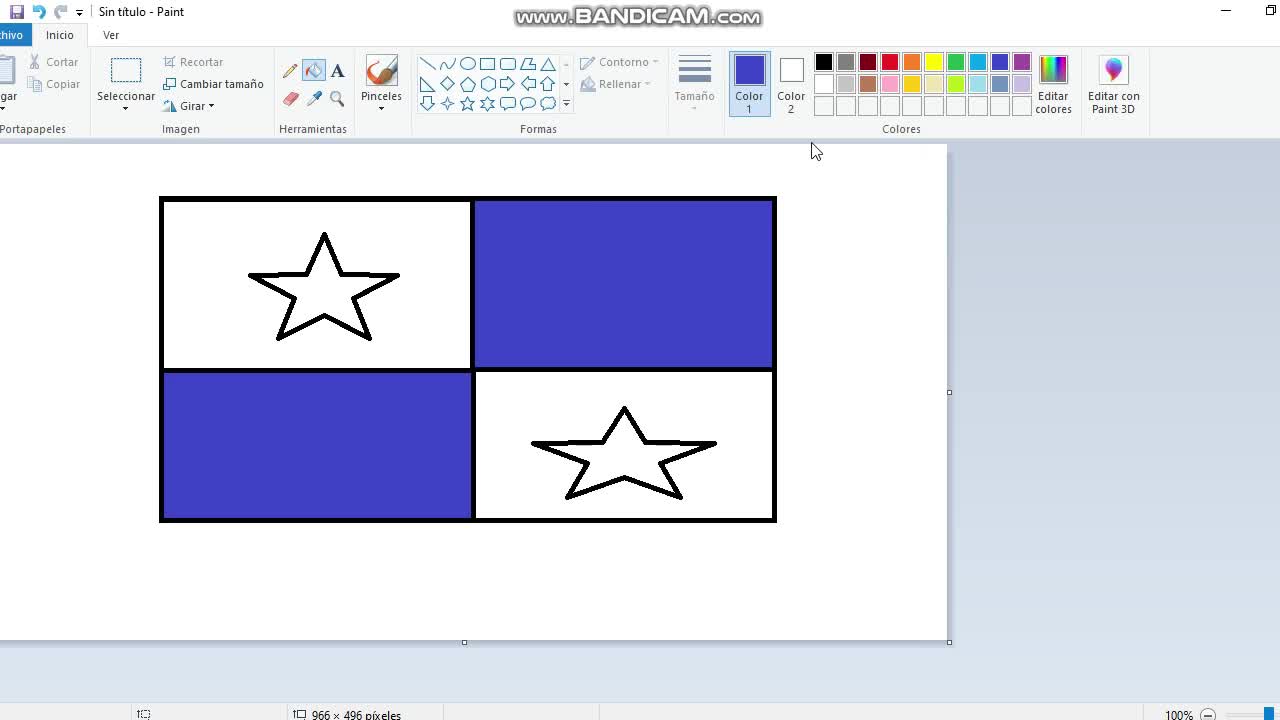 el pendejo de criticon intenta dibujar la bandera de panama