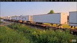 Railfanning in Oklahoma City, OK (7/31/2021) (Part 5) (Ft. Virtual Railfan, NOT MINE)
