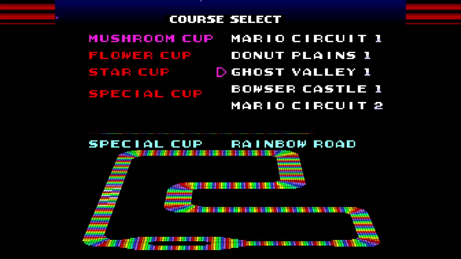 Super Mario Kart Fullscreen + Widescreen