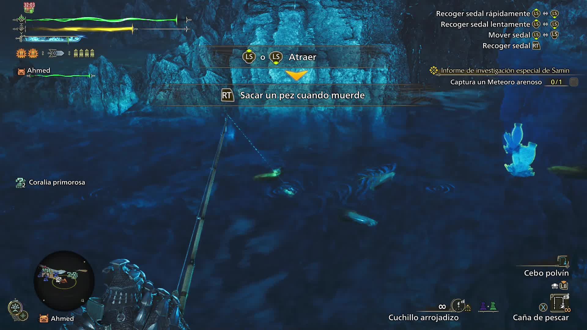 Monster Hunter Wilds - Pescando en la Cueva FT AKUMA