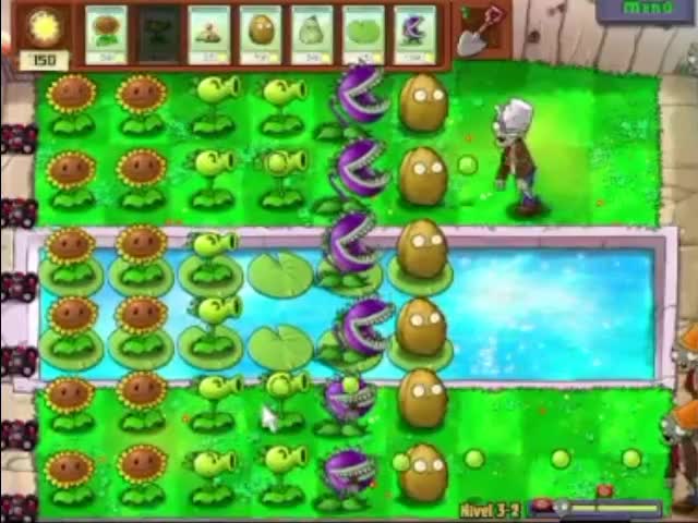 Plantas contra zombies - nivel 3-2