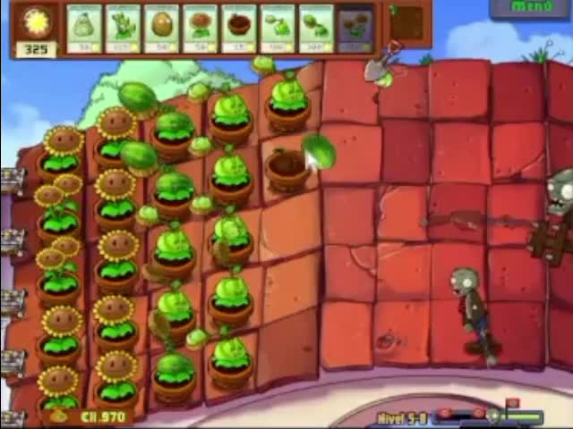 Plantas contra zombies - nivel 5-8 av 2