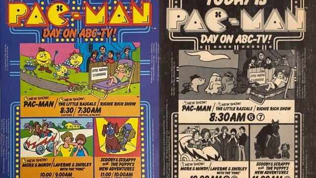 Scooby Doo & Scrappy Doo & Pac Man (1982 ABC Saturday Morning Commercial Promo Ad) Scooby Doo & Scrappy Doo & Pac Man (1982 ABC Saturday Morning Commercial Promo Ad)