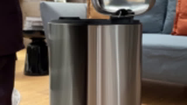 Sinoware kitchen 13 gallon stainless steel trash bin