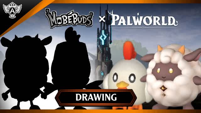 Drawing: Palworld - Lamball and Chikipi (Mobebuds Style) HD - PAL High Tone
