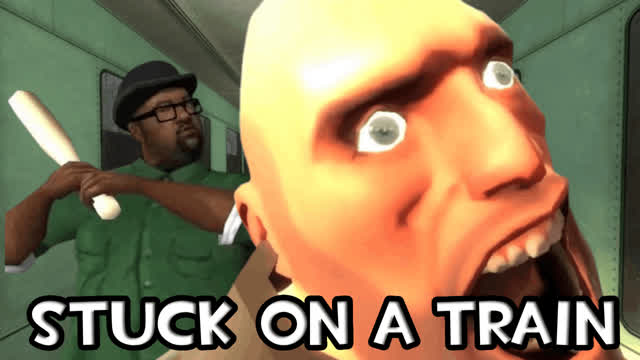 Stuck On A Train