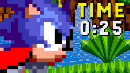 Sonic the Hedgehog (1991) - Green Hill Zone Act 1 in 25 Seconds