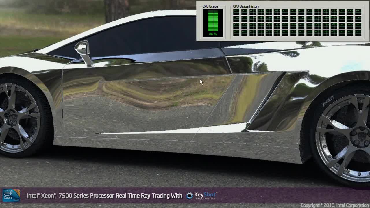 Intel - Xeon 7500 ("Nehalem EX") Processor Ray Tracing Performance with Luxion Keyshot (2010)