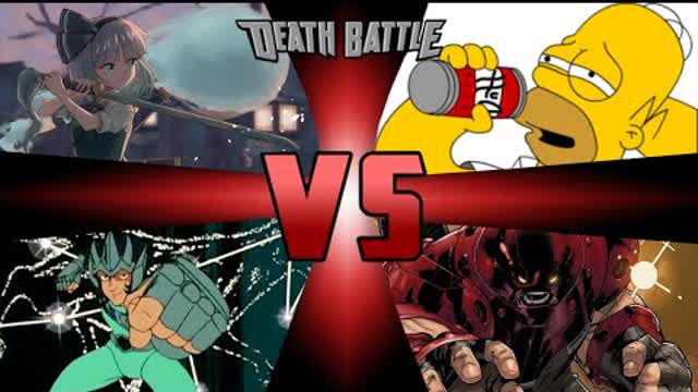 Los Tortazos Mugen #2 (Youmu Y Nachi Vs Homero Y Juggernaut)