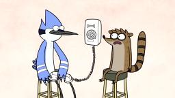 Youtube Poop: Mordecai and Rigby prank call people
