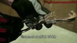 you can't break these cuffs, I can break these cuffs