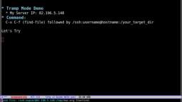Emacs Tramp Mode Example
