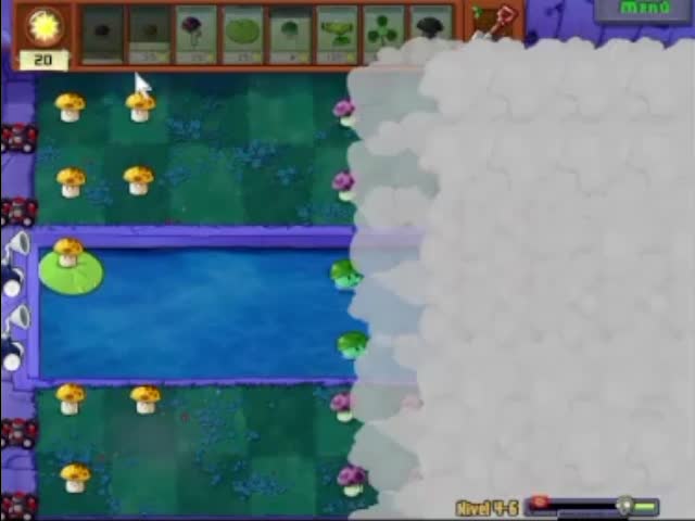 Plantas contra zombies - nivel 4-6