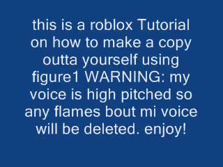 roblox tutorial- how to make a copy of yourself