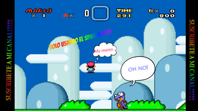 El primer nivel de smw pero solo uso el spinjump!! El primer nivel de smw pero solo uso el spinjump!!