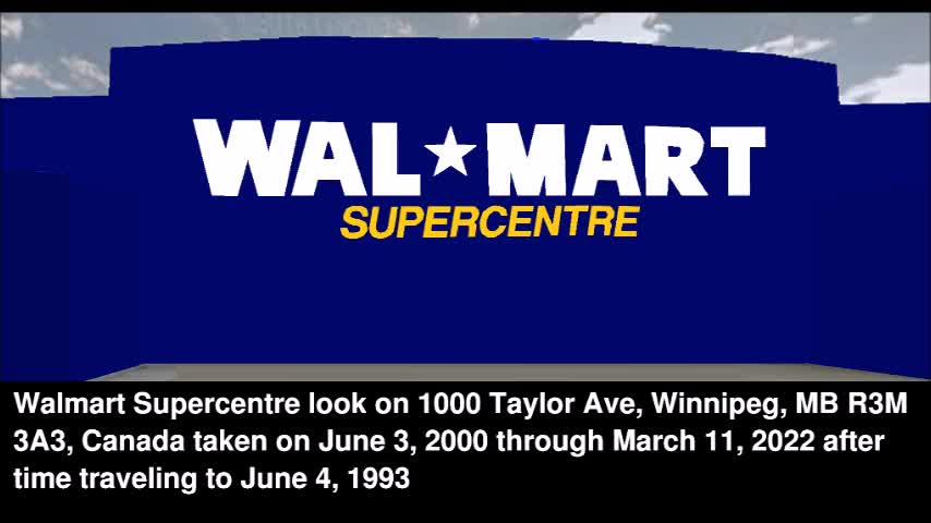 how Walmart Supercentre will look like on 1000 Taylor Ave, Winnipeg, MB R3M 3A3, Canada when time tr