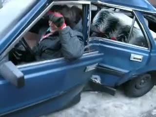 Skad Pan jedzie？ FSO Polonez przejsciowka po wypadku
