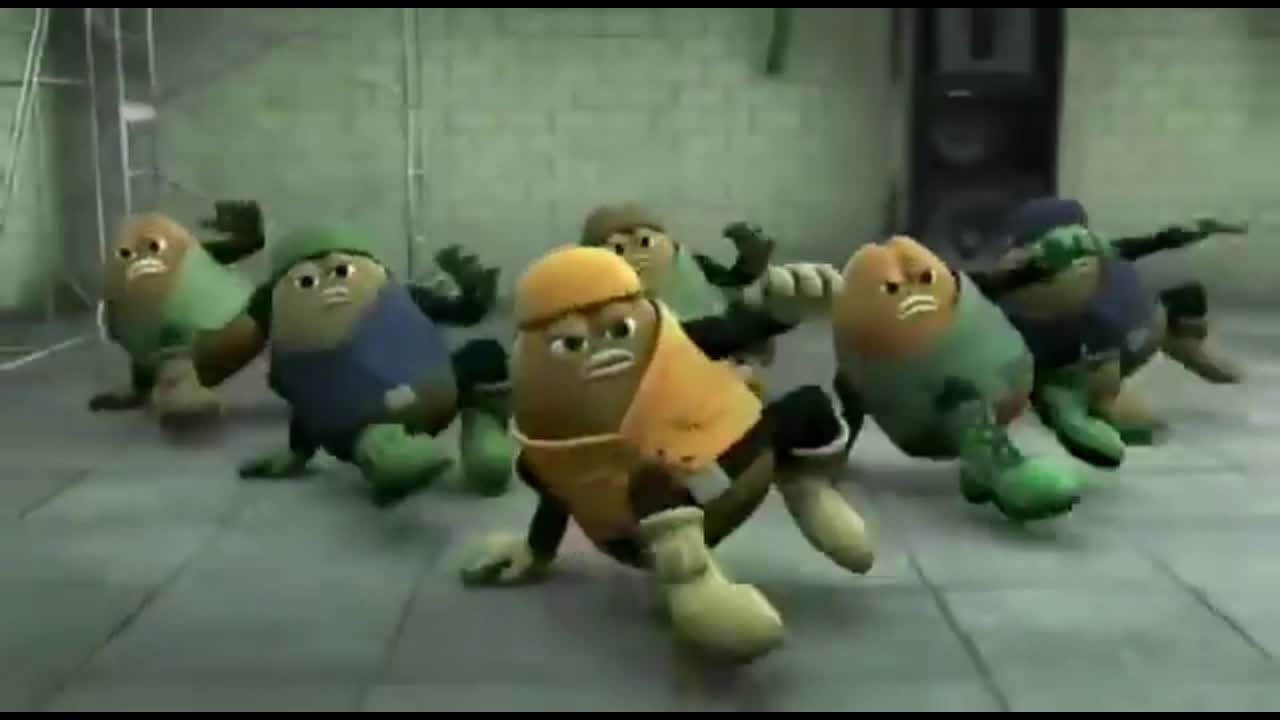 escena de baile de killer bean pero con el outro de betterman de fondo