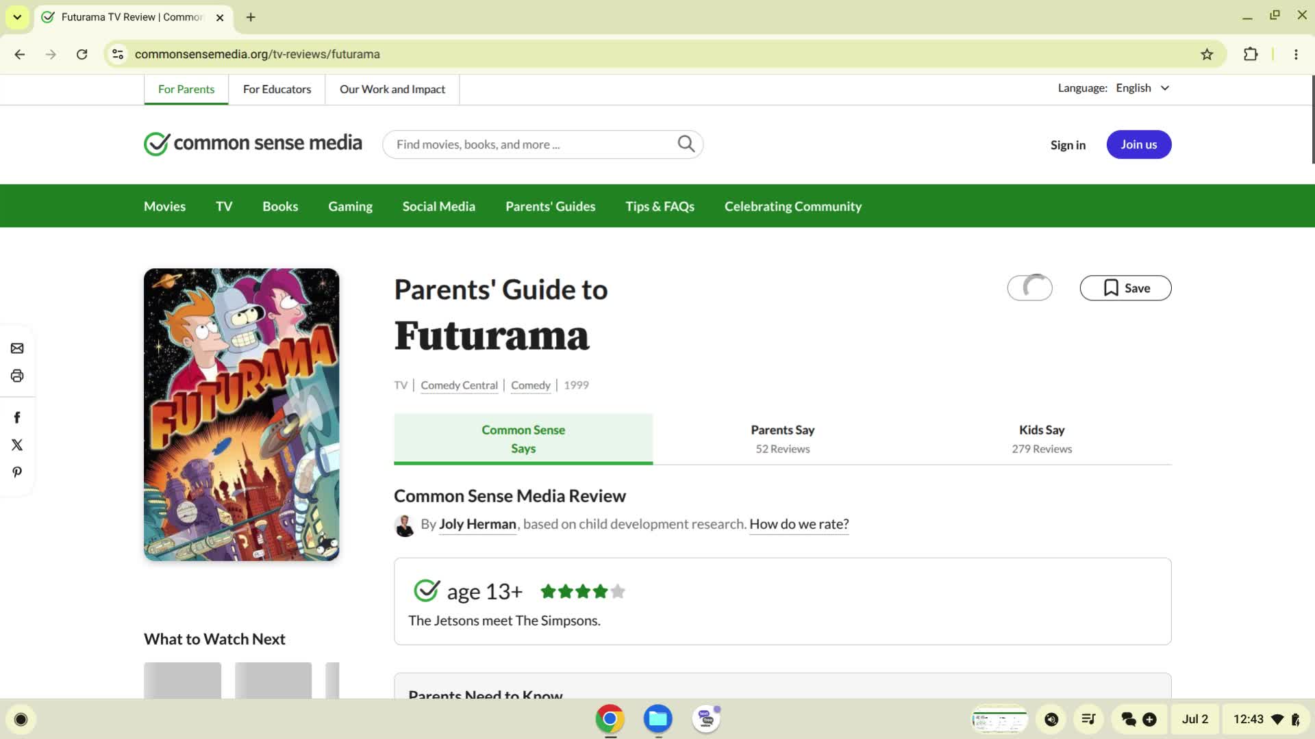 Futurama TV Review Futurama TV Review