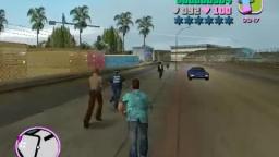 GTA Vice City Cop chasing a Security Guard