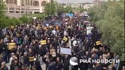 Protests were held in Tehran in connection with the desecration of the Koran in Stockholm. Protester