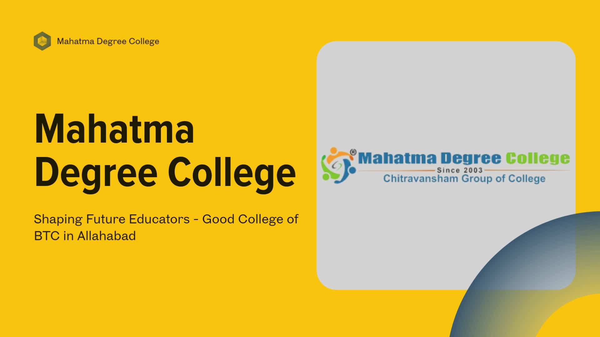 Good College of BTC in Allahabad