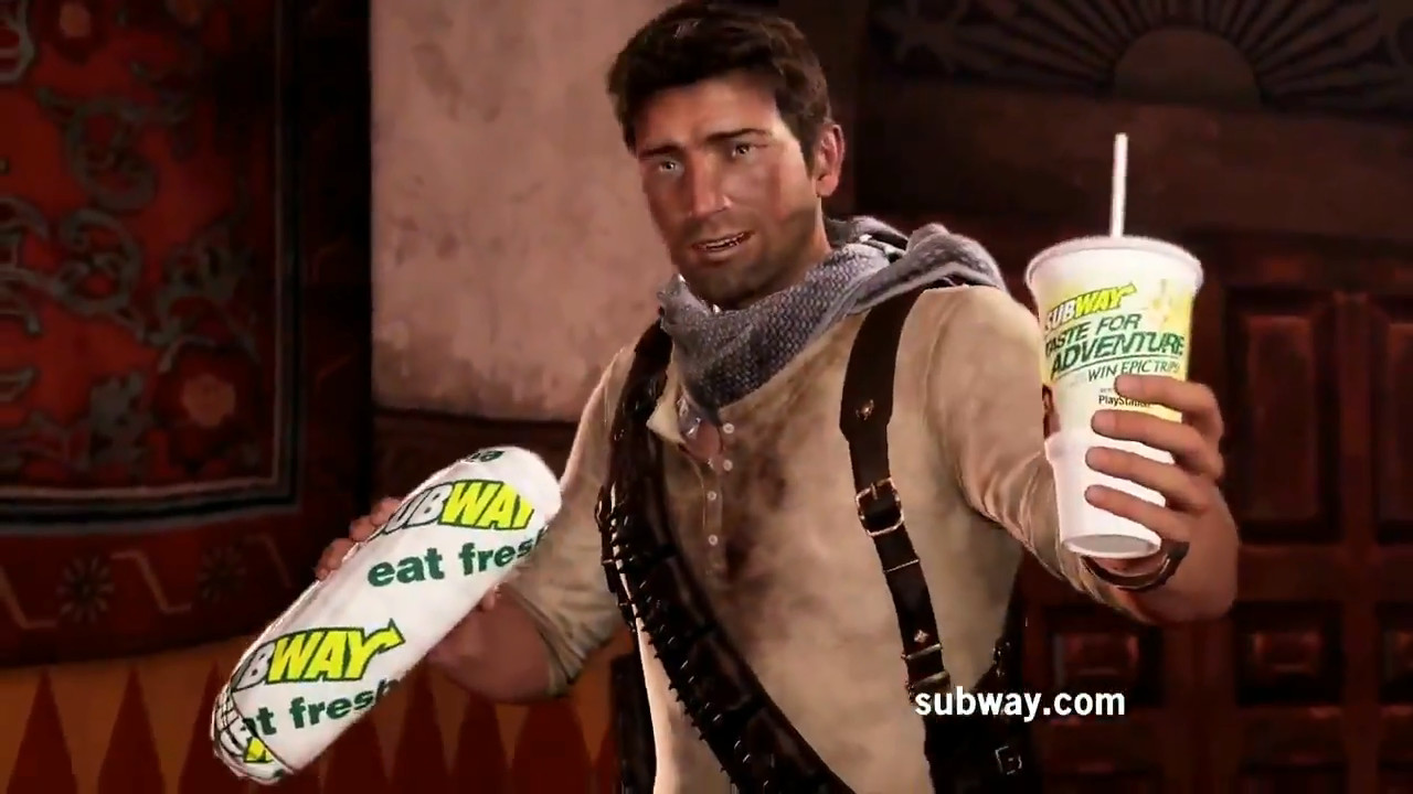 Uncharted 3: Drakes Deception - Subway Commercial