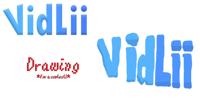 drawing the VidLii logo