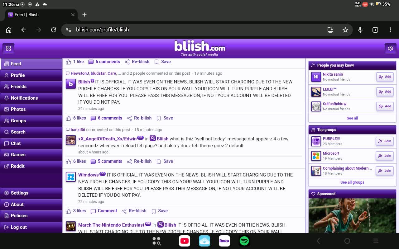 A Very April-Bliish Day!  (Pranking Bliish.com)